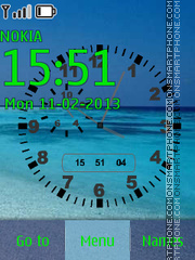 Sea Clock tema screenshot