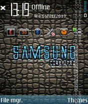Capture d'écran Samsung thème