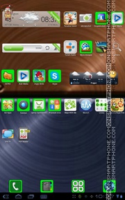 Icon light green tema screenshot