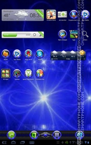 Blue 526 tema screenshot