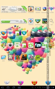 3D Heart 01 theme screenshot