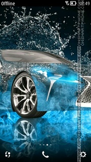 3D Car tema screenshot