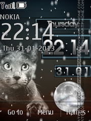 Snow and Live tema screenshot