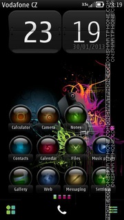 Colorful Music 02 tema screenshot