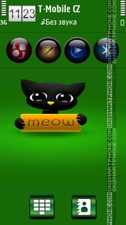 Скриншот темы Cute Cat HD v5