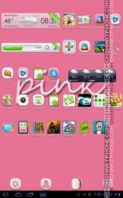 Sweet Pink tema screenshot
