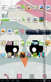 Winter Penguin tema screenshot