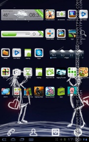 Neon Forever Love tema screenshot