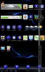 True Blue tema screenshot