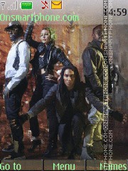 Скриншот темы Black Eyed Peas 01