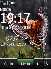 Eagle Digital Clock 01 tema screenshot