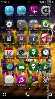 Dragon ball z es el tema de pantalla