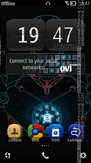 Ironman tema screenshot