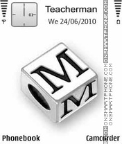 Letter M Cube theme screenshot