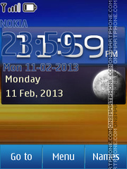 Samsung Galaxy Widget theme screenshot