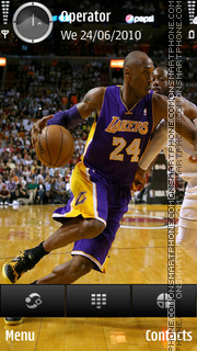 Capture d'écran Kobe Bryant thème