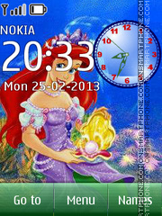 The Little Mermaid Ariel theme screenshot