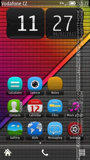 Rainbow 13 tema screenshot