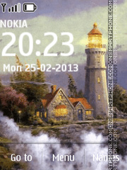 Lighthouse in art theme screenshot