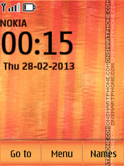 Orange Textural Wall es el tema de pantalla