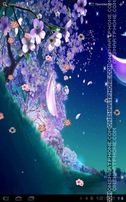 Capture d'écran Sakura Falling thème