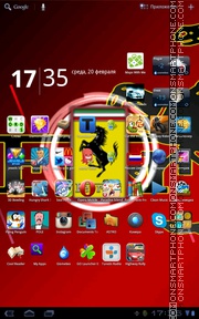 Ferrari Live Wallpaper tema screenshot
