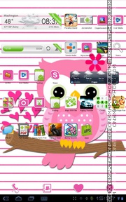 Hot Pink Valentine Theme theme screenshot