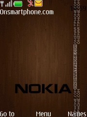 Скриншот темы Nokia Wood 01