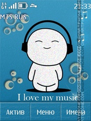 I love music tema screenshot