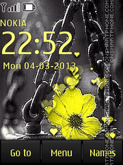 Yellow Flower tema screenshot