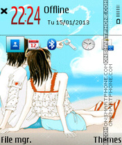 Romantic Beach 01 es el tema de pantalla