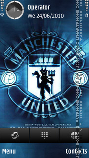 Скриншот темы Manchester United