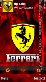 Capture d'écran Ferrari Gold thème