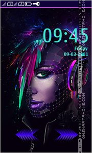 Futuristic Music theme screenshot