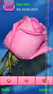 Pink Rose tema screenshot