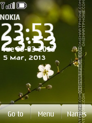 Скриншот темы Spring Clock 01