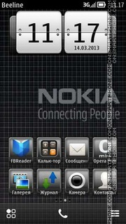 Скриншот темы Nokia Dark