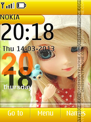 Cute Doll 08 tema screenshot