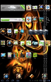 Copper Frame tema screenshot