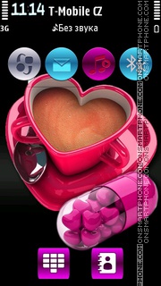 Coffee Love HD v5 es el tema de pantalla