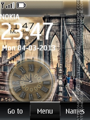 Bridge dual clock es el tema de pantalla