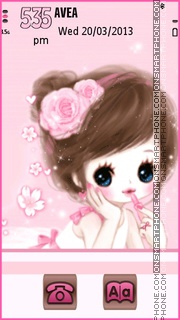 Sweet GirL tema screenshot