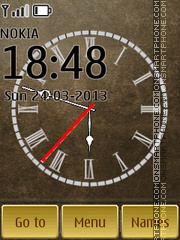 Gold Clock tema screenshot