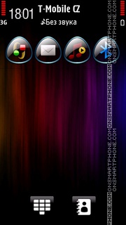 Rainbow Fibers tema screenshot