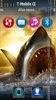 Shark Attack 3d theme screenshot