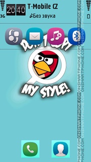 AngryBird tema screenshot