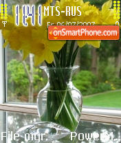 Capture d'écran Yellow Daffodils thème