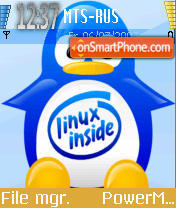 Linuxxx es el tema de pantalla