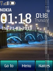 Bridge Digital Clock 01 theme screenshot