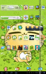 Green Cat theme screenshot